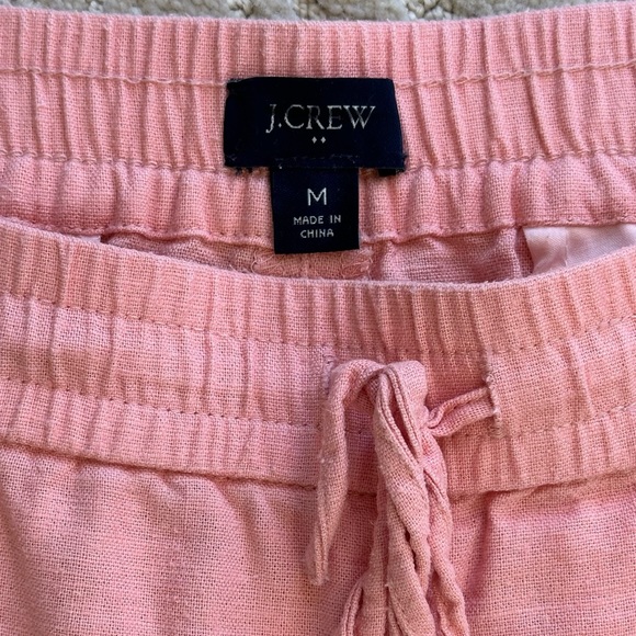 SZ M JCREW LINEN SHORTS - Picture 4 of 5